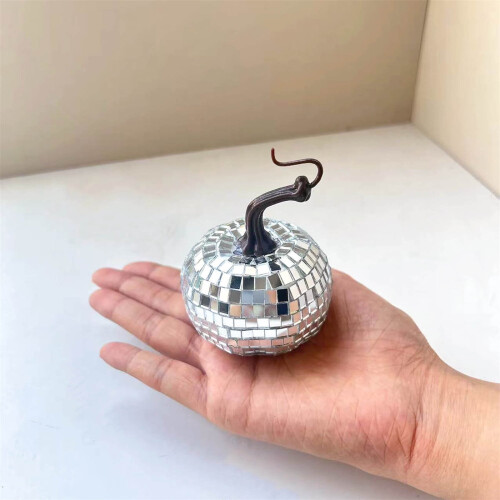 Glitter Mirror Pumpkin Decor for Halloween Thanksgiving 1