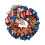 Patriotic Burlap Wreath 16" Red White Blue 2