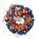 Patriotic Burlap Wreath 16" Red White Blue 3