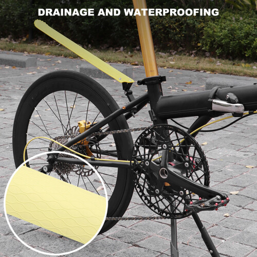 Weather Resistant Bike Mudguards Quick Mounting Mud Guards-Blue 2