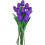 Blue Artificial Tulips 13in PU 10-Piece Bouquet 1