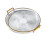 Bandeja de servir em plástico transparente com alças, 29,5 cm (11,6"). 1