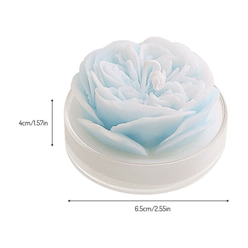 Bougie parfumée en forme de rose, fabriquée à la main (1 pièce) 2
