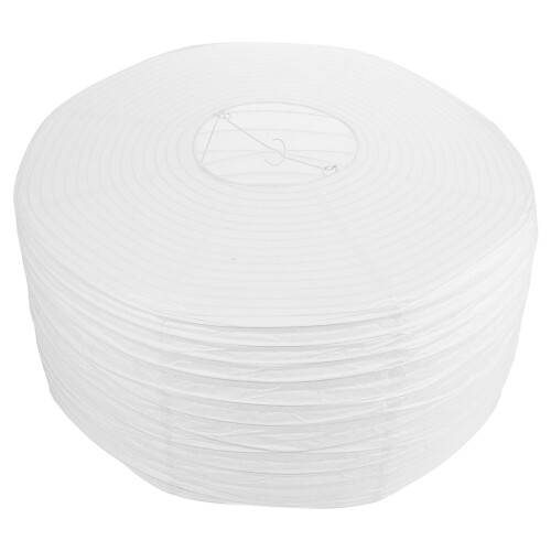 Foldable Paper Lantern Lamp Shade White 46x46x23cm
