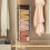 Clear Plastic Wall-Mounted Towel Organizer Gray 4