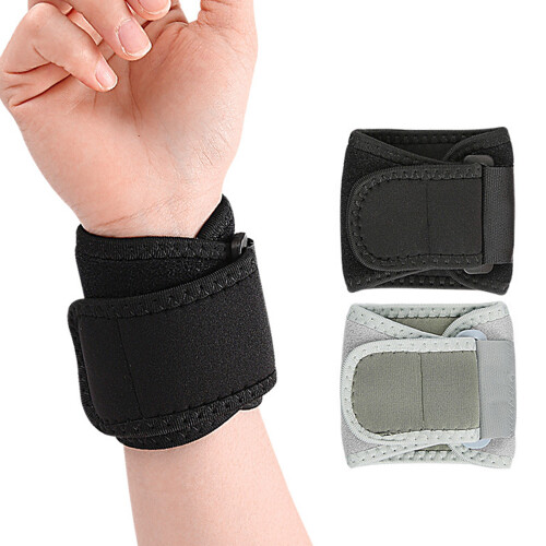 Adjustable Elastic Wrist Protectors Sweat Wicking Wrist-grey os 2