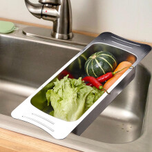 Panier égouttoir en acier inoxydable pour la cuisine et le rangement des aliments (1 pièce)