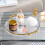 Bandeja de servir em plástico transparente com alças, 29,5 cm (11,6"). 3