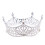 Corona vintage con strass per donna – Lega, rotonda, 6,5x 5