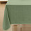 Toalha de mesa retangular de vinil verde sálvia para sala de jantar, 152 x 213 cm (60 x 84 polegadas). 5