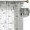 Light Grey Sheer Curtains 52x96 in, 2 Panels, Embroidered 5