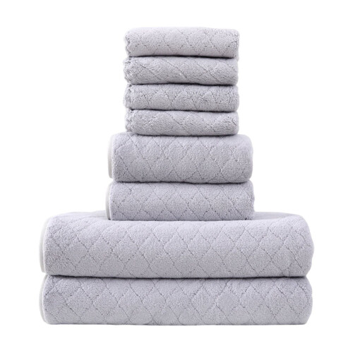 Set aus 8 Baumwoll-Badetüchern, 55 x 28 Zoll 2