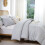Ensemble de couette vert olive pour lit king size avec 2 taies d'oreiller 5