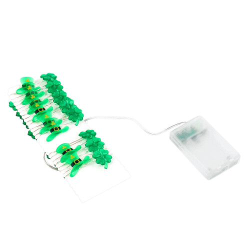 Grønne Shamrock LED-lyslenker til St. Patricks dag 1