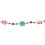 Candy Bead Garland Red & White 8 ft 4