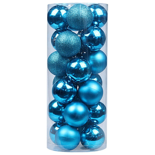 Plastic Bubble Ornaments 3cm 24 pcs Hot Pink 1