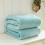 Purple Fleece Blanket Solid Color 70x100 cm 7