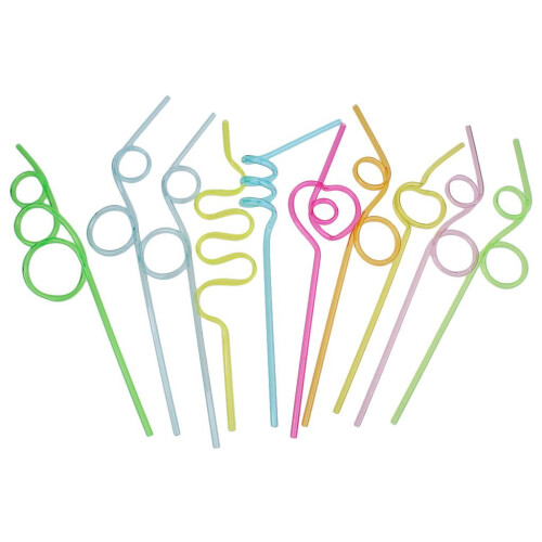 20 Pack Reusable Wiggle Straws for Parties 1