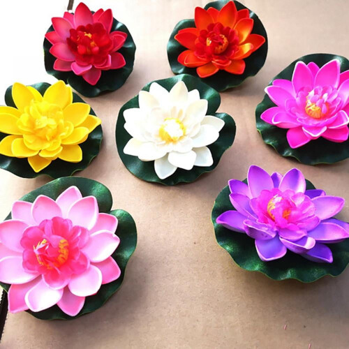 Artificial Lotus Flower Floating Decor 1 Piece 2