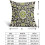 Conjunto de 2 capas de almofada boho em linho preto e verde, 45x45 cm (18x18 polegadas). 5