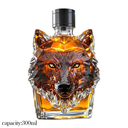 Wolf Head Whiskykaraff i kristallglas 2