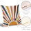 Conjunto de 2 capas de almofada Boho Sun Sunrise, 40x40cm (16x16 polegadas) 3