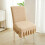 Stretch Polyester Chair Cover – Coffee, 1 Pack 4