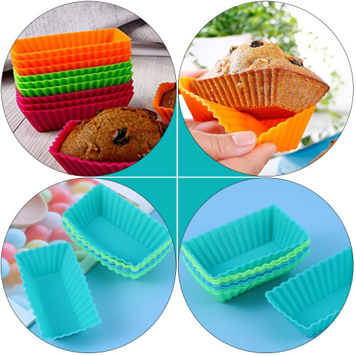 12-Piece Non-Stick Silicone Cake Molds 1