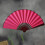 Traditionele houten vouwventilator – rood, 1 stuk 5
