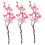 3 Pcs Pink Artificial Plum Blossom Stems 3