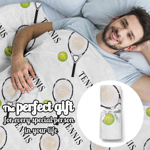 Tennis Throw Blanket Microfleece 40x50in 2