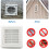 Practical Energy Saving Dryer Vent Louver-No. 33 white 4 inche 2