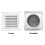 Practical Energy Saving Dryer Vent Louver-No. 33 white 4 inche 7