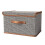 Fabric Storage Box with Lid, Collapsible, Medium, Black 1