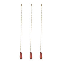 Conjunto de 3 peças de correntes metálicas para ventilador de teto