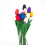 Blue Artificial Tulips 13in 10-Piece Bouquet 1