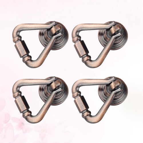 4-pack vintage bronsfärgade triangulära lådhandtag