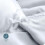 King Duvet Cover Midnight Blue White 1800 Thread Count 3