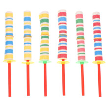 Lot de 6 épées en papier clignotantes pour enfants