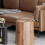 Wood Grain Plastic Trash Can with Lid – Round, Retro Style 5