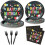 Schwarzes Happy Birthday Party-Set, 96-teilig 1