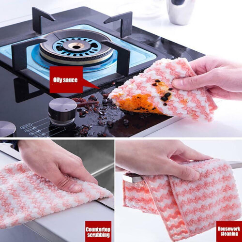 Set di 9 strofinacci da cucina in cotone 2