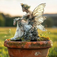 Forest & Deer Garden Stake – Weatherproof Outdoor Decor