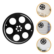 Black Iron Movie Reel Wall Art 28x28cm