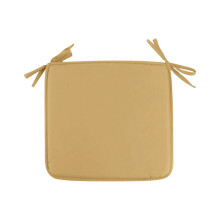 Almofada para cadeira de exterior 40x40cm em espuma viscoelástica com amarras, marrom