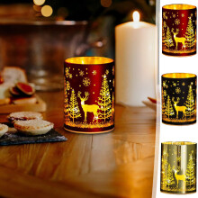 Candele profumate a LED, confezione da 3, scaldacera senza fiamma