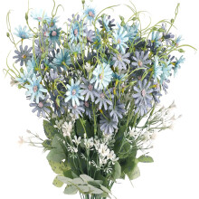 6-Pack Artificial Daisy Bouquets – UV-Resistant Silk