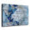 Blue Butterfly Canvas Wall Art 12x18 in, Framed 1