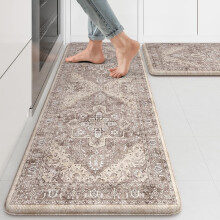 Boho Kitchen Mat Set 17x47 + 17x29 in