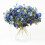Silk Mini Ranunculus Bouquets Navy Blue 4 Pack 4